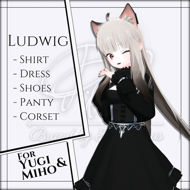 [3Dモデル]Ludwig(ユギ●ミヨ 専用)