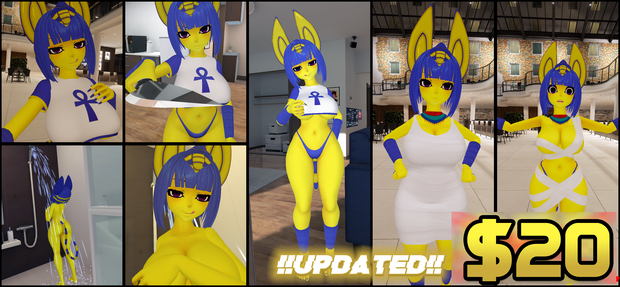 Sexy Ankha VRChat Avatar 3.0 PhysBones