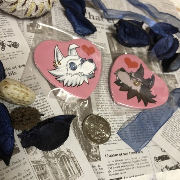 第五人格/ゲリ＆フレキ/ハート型缶バッジ - 無限アルパカ - BOOTH