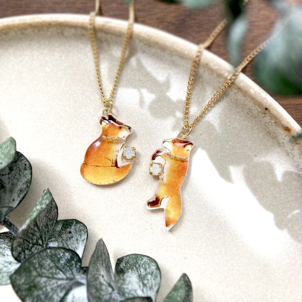 Fox necklace｜きつねネックレス〔動物シリーズ〕 - Little brilliant 