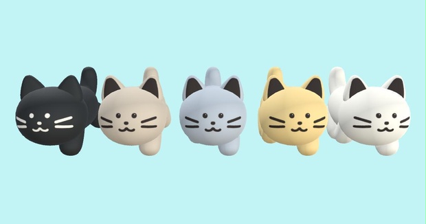 ナチュラルカラーの線画のネコ