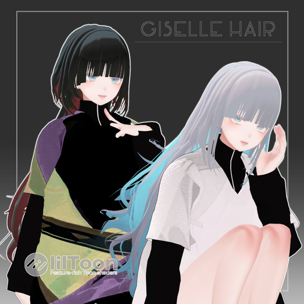 3Dヘアモデル GiselleHair