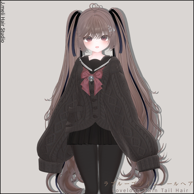 💕[22Avatars]Loveloop Twin Tail Hair / ラブループツインテールヘア 