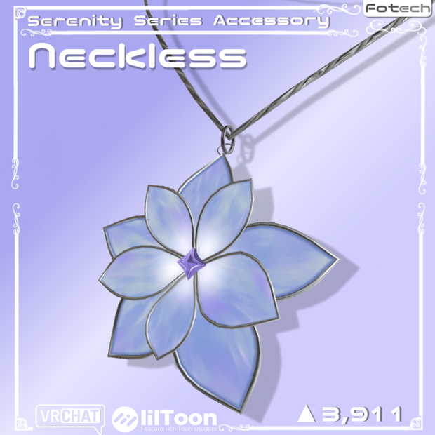 【3Dモデル】ネックレス　Serenity Neckless
