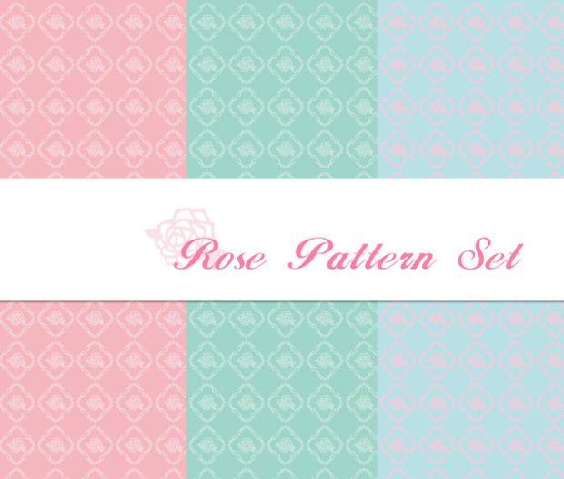 【イラスト素材】Photoshop　パターン 薔薇（バラ　Rose）