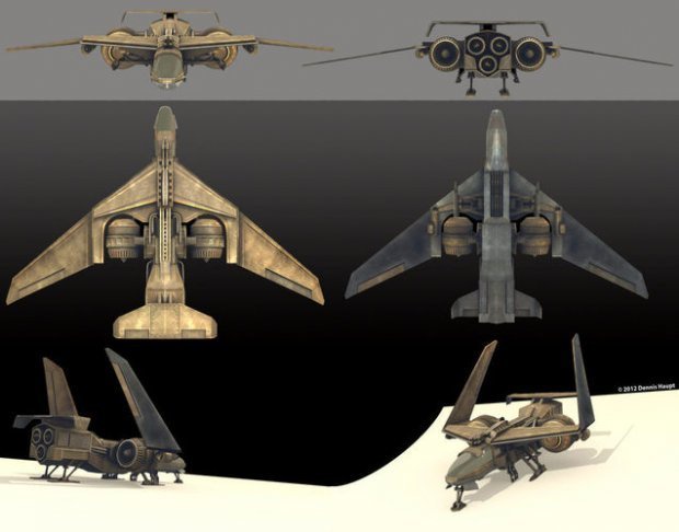 未来的な戦闘ジェット機リグモデル 3D 3D Model VRChat vrc