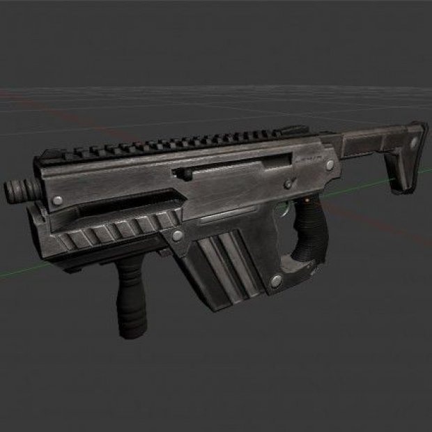 サブマシンガン M24 R 3Dモデル 3D Model VRChat vrc