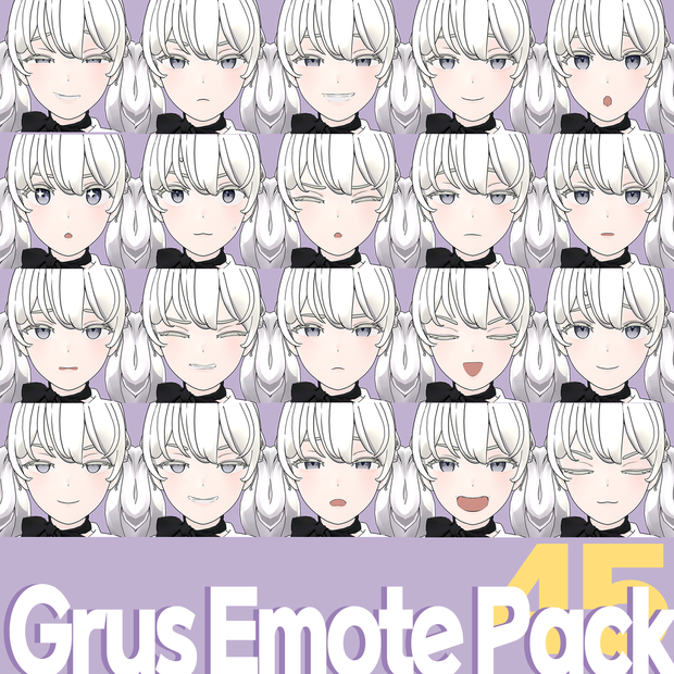 [Grus] 45 Emote Pack