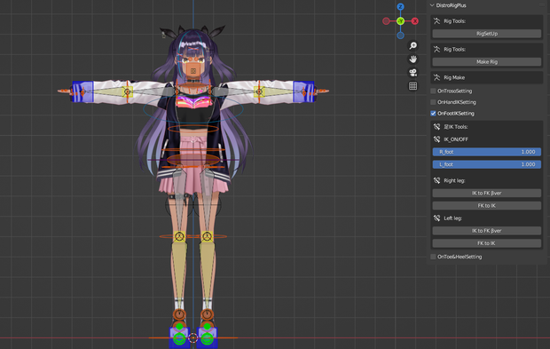 DistroRigPlus (α Version) [blender Add-on]