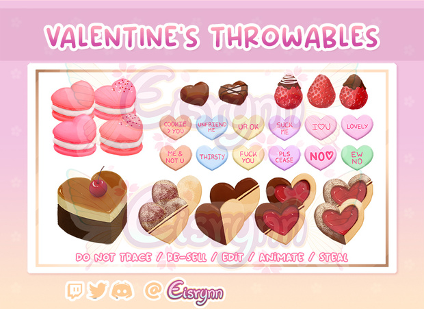 Valentine's day sweets - throwables