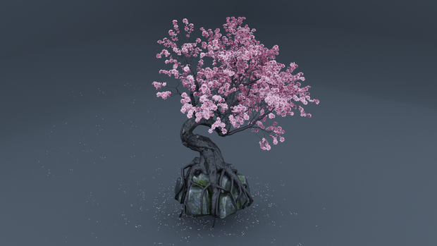 CHERRY BLOSSOM BREEZE - 桜吹雪 - Detailed Sakura Tree