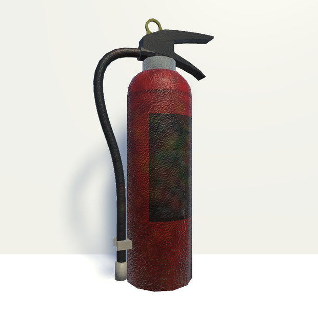【3Dモデル】ローポリ消火器