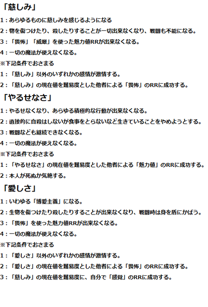 Ｆローズ　激情・無情・クリティカル・ファンブル表