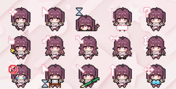 にゃのオリジナルマウスカーソル