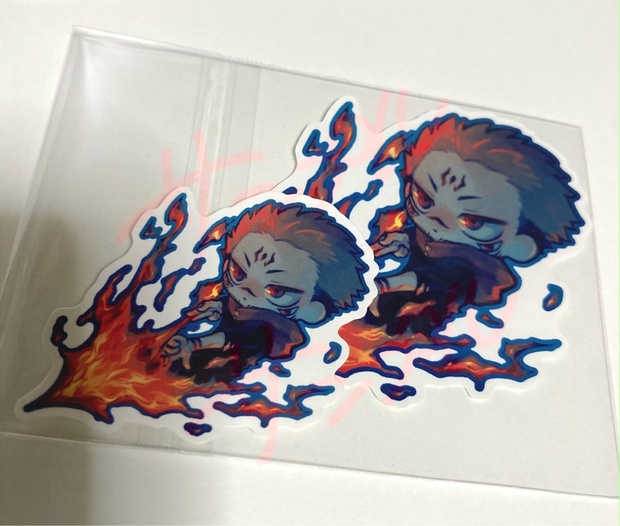 ★★タッカー：受注制作「両面宿儺（25cm）」【納期４０日】 フーガ宿儺シール大小セット - Chantilly Surge - BOOTH