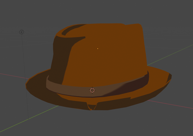 Low Poly Trilby Hat