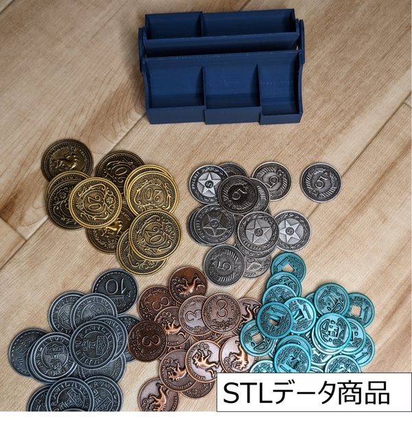 ▽-SCYTHE-サイズ 大鎌戦役メタルコイン専用ケース STLモデル