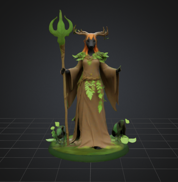 ファンタジーエンチャンテッドウッズドルイドブレード3DモデルVRChat vrc