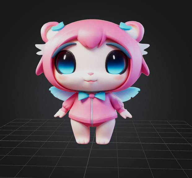ちびパフに最適なファンタジーキャラクター：小さな翼を持つ愛らしいかわいいアバター