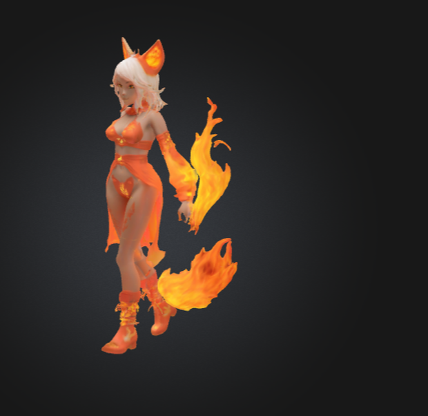 エンバーブレード ワンダラー – 3Dキャラクター 3Dモデル VRChat 3D Characters