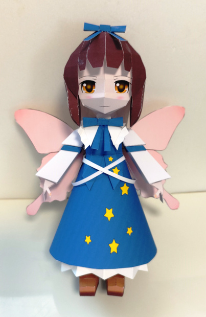 のび式ペーパークラフト　スターサファイア
