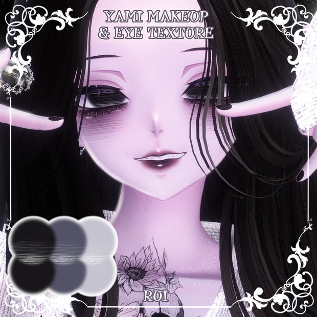 【累惟Rui】🖤病みメイク＆瞳🖤【テクスチャ】