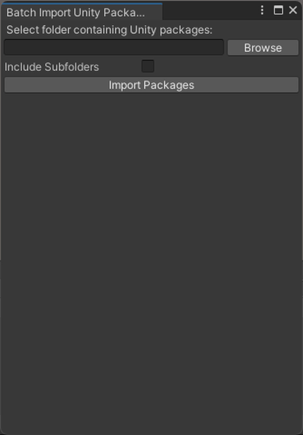 【無料・Free】Batch Import Unity Packages