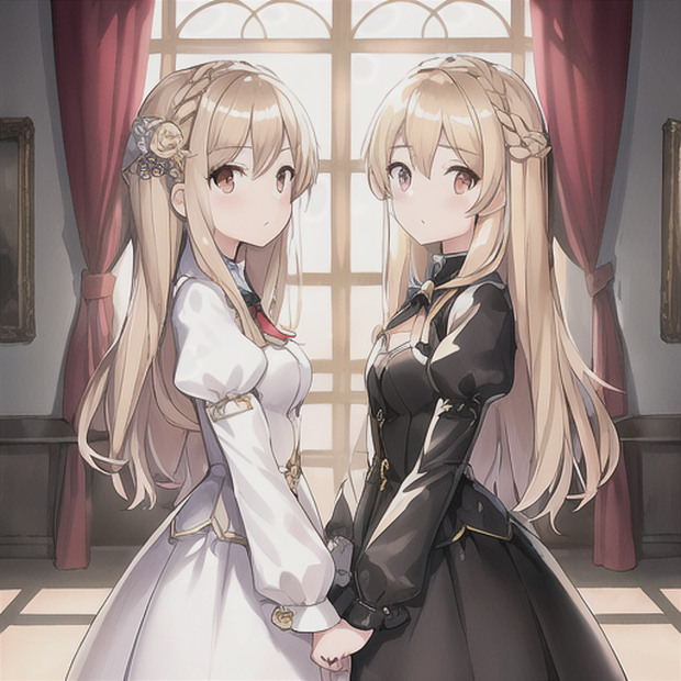 【商用利用可能】制服少女（ソロ+2人組）35点イラスト素材集