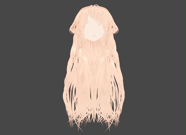 [VRoid] Rose hairstyle preset - BeigeStyle - BOOTH