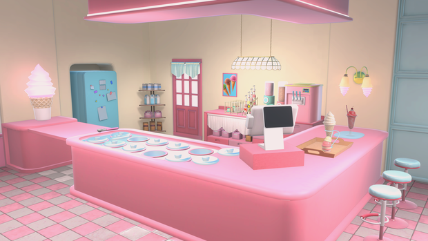 Icecream Shop [Warudo PRO / Nilotoon / URP / Environment]