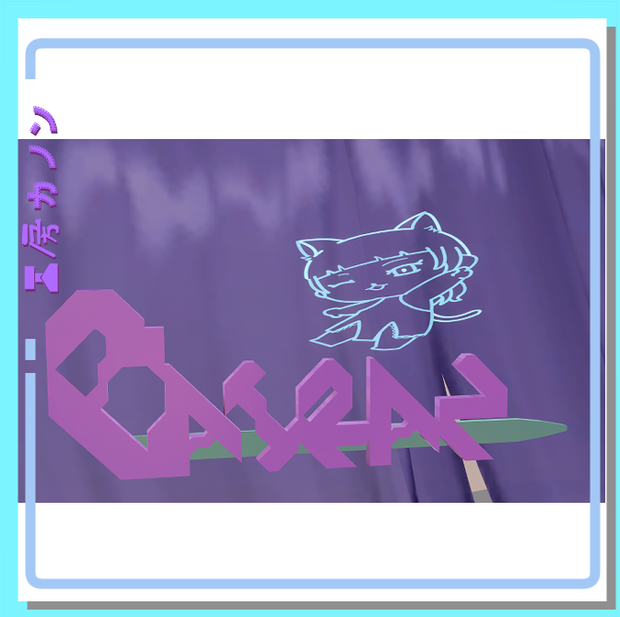 【VRChat向け】バイランちゃん誕生日記念！ロゴヘアピン