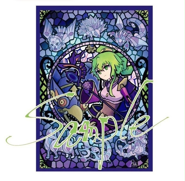 遊戯王 墨絵エルシャドール・ネフィリム スリーブ プレイマット
