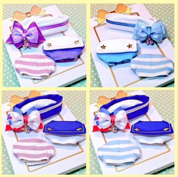 ぴの　ぬい服　10cm 10cmぬい服 セーラーセット🚢 - mintcoffee-shino - BOOTH