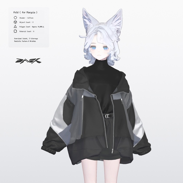 「fold」３D衣装モデル（lapwing、Marycia対応）