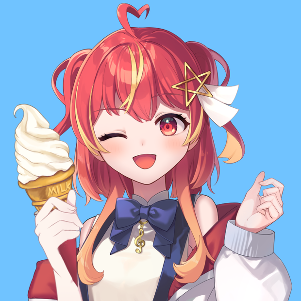 【Vtuber素材】ソフトクリームを持つ素材