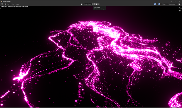 Blender Particle: 流れエフェクト2
