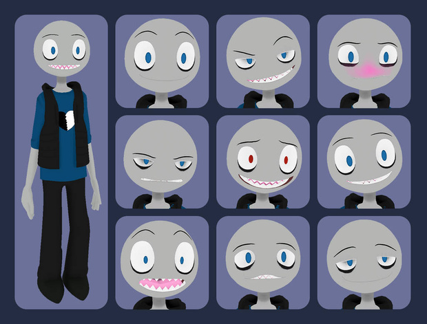 3D V-tuber Model // Peter - Your Boufriend Game // VRM // Ready-to-use model for streaming