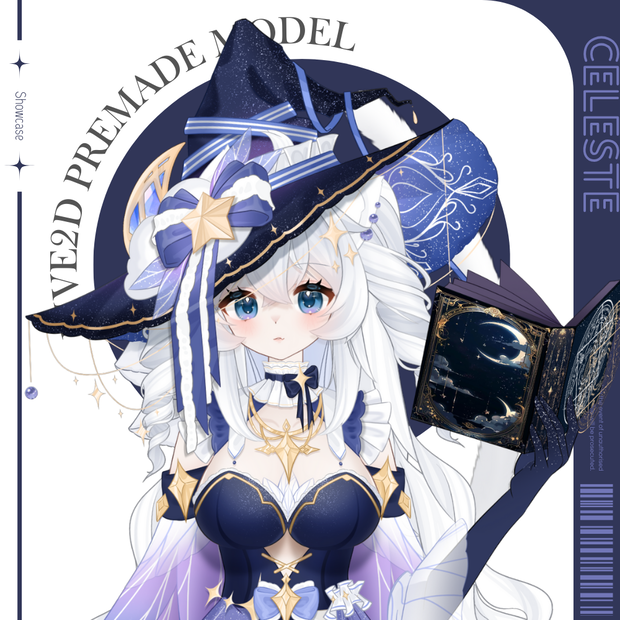 【Live2Dモデル】Celeste | Over 21 expressions | Public Premade Model