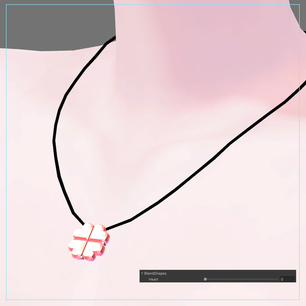[PB ネックレス] Heart clover