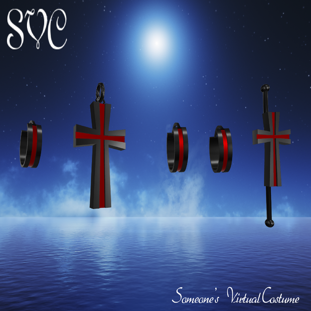 【桔梗対応】cross earrings
