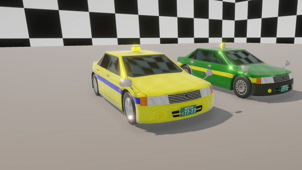 【Unity(URP)向け】LowPolyRealisticVehicle4(ローポリリアル風車両4)【ForUnity(URP)】