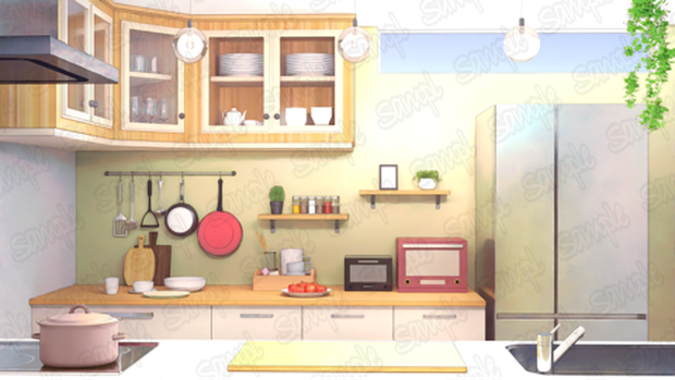 配信部屋（キッチン・料理）（ VTuber向け）