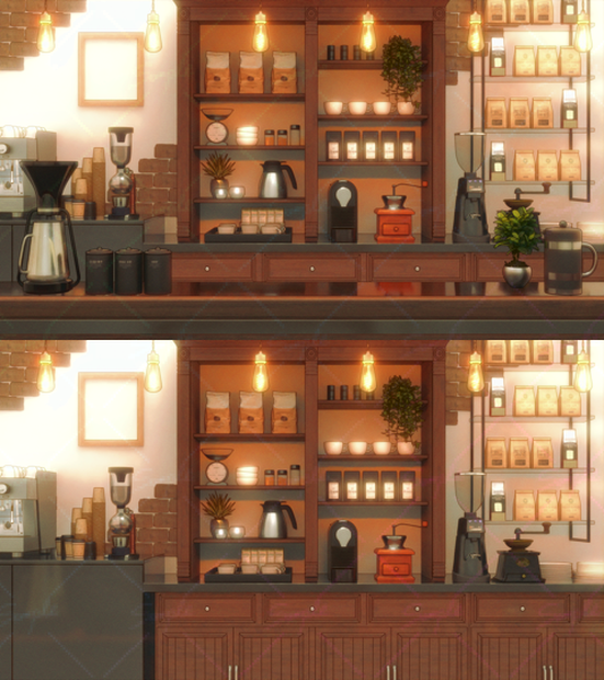 コーヒーショップ・喫茶店・カフェ・配信部屋（ VTuber向け）