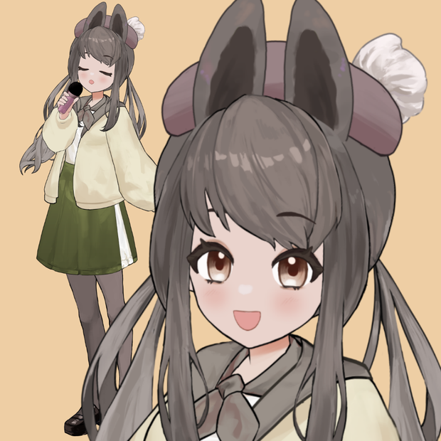 Bunny student model(for VTS)／うさぎ学生風モデル（VTS対応）