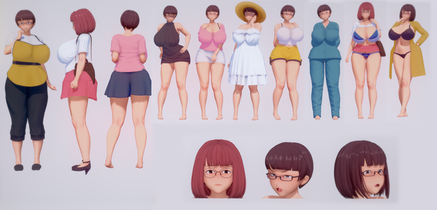 【キャラ配布】佳世さん（眼鏡妻のオトモダチ）