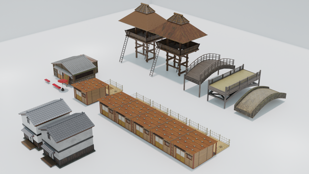 【VRChat World SDK3】建物セット 