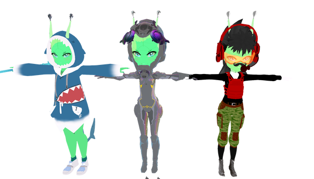 【オリジナル3Dモデル】 Mr Alien  (Free try-out 無料トライアル)