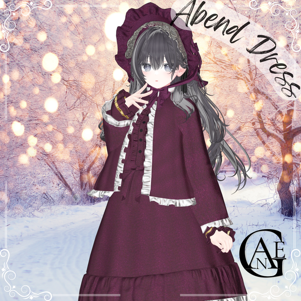 【21アバター対応】Abend Dress