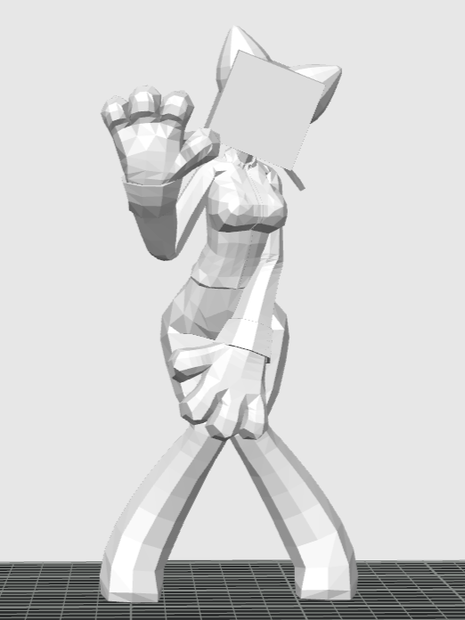 ハコさんフィギュア3Dデータ(STL/blend/3mf)