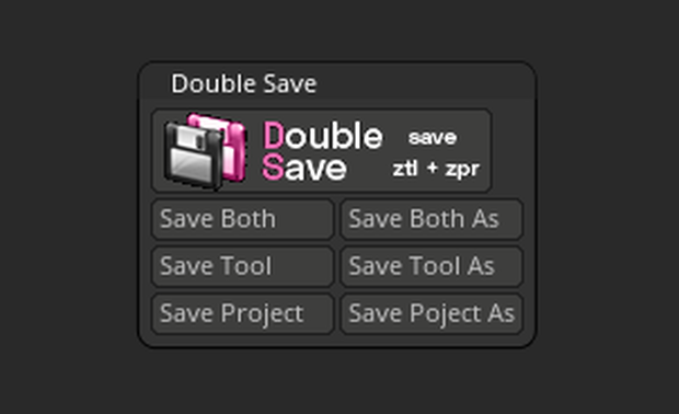 Double Save Zbrush Plugin